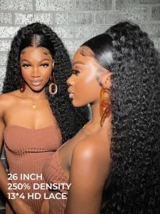 Alipearl Deep Wave Wig 100% Human Hair Swiss Lace Curly Hair HD Lace Front Wig - Image 3