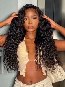 No Glue Ready To Wear Wigs Deep Wave 5s Go Pre Cut 5x7 Lace Closure Wigs For Women