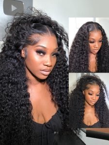 Alipearl Deep Wave Wig 100% Human Hair Swiss Lace Curly Hair HD Lace Front Wig - Image 8