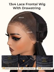 13x4 HD Lace Front C Curve Side Part Bob Wig Pre Plucked Ready to Go - Image 4