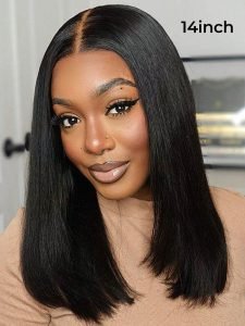 Glueless Bob Wig - Ready Go Bob Wigs Short Straight Easy & Go Pre Cut Lace Closure Wigs - Image 9