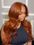 Cowboy Copper Color 7*5 Glueless Wig Ready To Go Fall Hair - Image 3