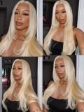 Glueless Layered Cut Blonde Silky Straight 5x5 Lace Closure Wigs Human Hair - Image 6