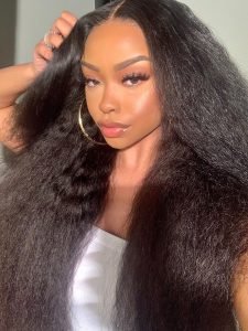 Kinky Straight U Part Wig Brazilian Human Hair Wig Yaki V Part Wigs - Image 8