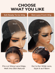 Ready To Wear - Short Ombre Blonde Bob Wigs T4/613 Color Straight Ready Go Lace Wig Without Glue - Image 10