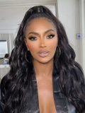 Ponytail Extension Body Wave Human Hair Ponytail With Magic Paste Warp Around - Image 4