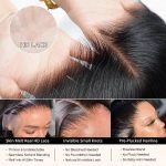 5x5 Invisible Water Wave HD Lace Closure Natural Wave Curly Human Hair Closure Pre Plucked Closure - Image 5