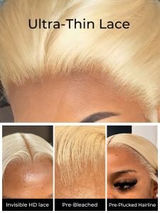 40 Inch Long Blonde Wigs 300% Density 613 Straight Human Hair Wigs 13x6 Lace Front Wig - Image 6