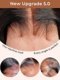 Knots Where? -- Bleached Single Knots Invisible 13*4 HD Lace Front Wig New Upgrade - Image 4