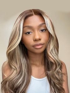 Alipearl Brown With Blonde Highlights Wig #P4/613 Human Hair Lace Wigs - Image 9