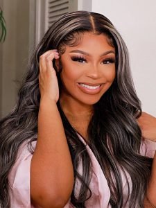 Sophiology x Alipearl Original Platinum Blonde Highlights Straight Mixed Color Human Hair Wigs - Image 2