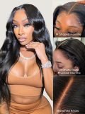 Widows Peak M Hairline Loose Body Wave 13x6 HD Lace Front Single Tiny Knots Wig - Image 5