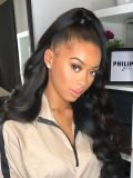 Ponytail Extension Body Wave Human Hair Ponytail With Magic Paste Warp Around - Image 5