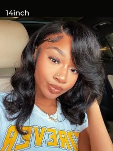 250% Density Layered Double Drawn Body Wave Hair 13u00d76 Ready To Go Frontal Wig Pre Bleached - Image 5