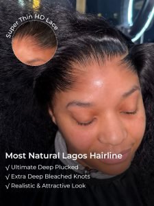 Lagos Hairline 7x7 HD Lace Front Curly Wig Human Hair With Natural Hairline - Image 5