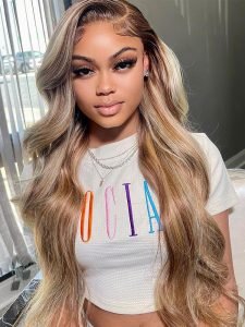 Alipearl Brown With Blonde Highlights Wig #P4/613 Human Hair Lace Wigs - Image 5
