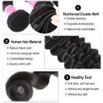 Alipearl Peruvian Human Hair 4pcs Loose Deep Wave with Lace Closure - Image 2