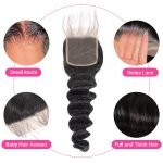 Alipearl Brazilian Human Hair Loose Deep Wave 4*4 5*5 6*6 HD Lace Closure 1Pc - Image 6