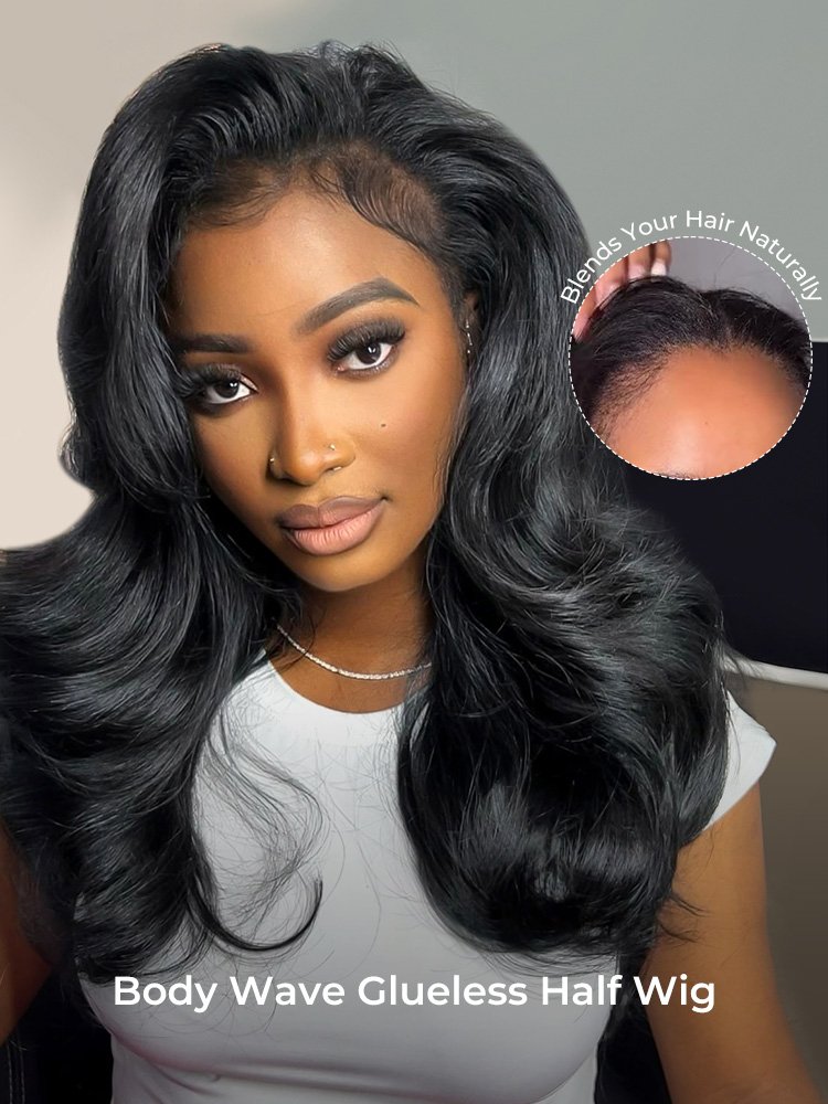 lqdpjwguksstjunna-jnau6wl8g-h8kagzsicor7gwpraq_750_1000 Affordable 250 Density Body Wave Glueless Half Wig Human Hair - Image 1