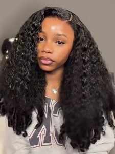 Kinky Curly With Spiral Curly Ends 5x7 HD Lace Front Glueless Wig - Image 3