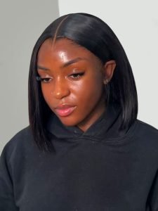 Lagos M Hairline Ready To Go Glueless Straight Short Cut Bob HD Lace Wig - Image 2