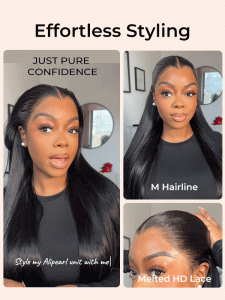 Widow's Peak M Hairline 13x6 HD Lace Front Wig No Baby Hair - Image 8