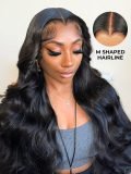 Widows Peak M Hairline Loose Body Wave 13x6 HD Lace Front Single Tiny Knots Wig - Image 2