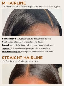 Widows Peak M Hairline Invisible 13x6 HD Lace Frontal Human Hair Wig Deep Curls Natural Look - Image 5