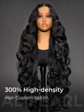 40 Inches Layered Cut Ocean Wave Long 13x6 HD Lace Frontal Wig 300% Density - Image 2