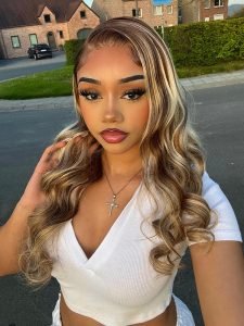 Alipearl Brown With Blonde Highlights Wig #P4/613 Human Hair Lace Wigs - Image 10