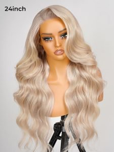 250% Density P18/613 Ombre Blonde Hair 5*9 Glueless Ready to Go Wigs Bleached - Image 9
