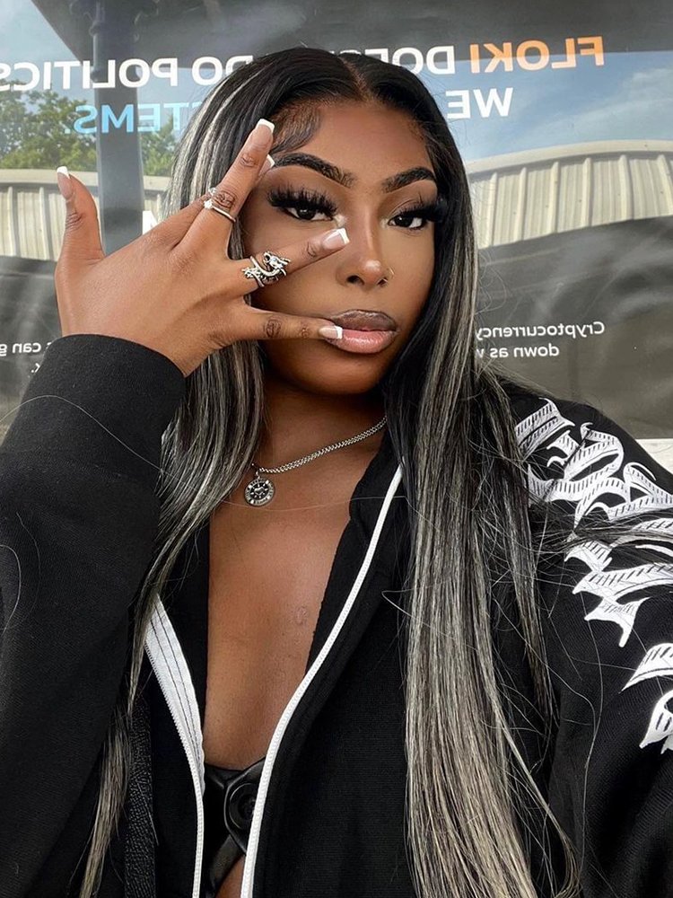 Sophiology x Alipearl Original Platinum Blonde Highlights Straight Mixed Color Human Hair Wigs - Image 6