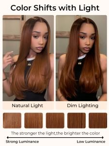 Honeyed Bliss Color Wig M Hairline 13x6 Front Wig With Widow's Peak - Image 8