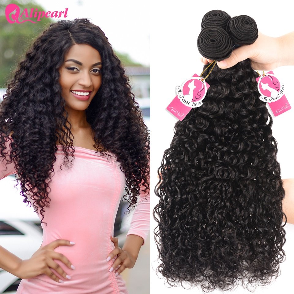 pinwater-0 Alipearl 3 Bundles/Lot Brazilian Virgin Hair Natural Wave - Image 1