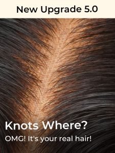 Salon Style-Glueless Bouncy Wavy 6*8 Lace Front Wig Side Part Ready To Go With Drawstring - Image 8