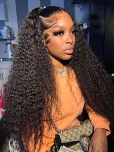 Pre Styled Human Hair Wigs Water Wave 13*4 Lace Ready To Go Wigs - Image 6