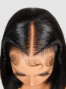 Stylist Braided Short Bob Wig Glueless 13x4 Front Wig - Image 4