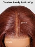 5*5 Lace Glueless Ready To Go Wigs - Alipearl Reddish Brown Hair Wigs Body Wave - Image 5