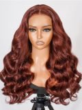 5*5 Lace Glueless Ready To Go Wigs - Alipearl Reddish Brown Hair Wigs Body Wave - Image 3
