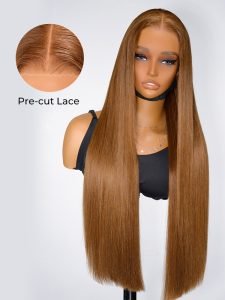 Barbie Brown Color Widows Peak M Hairline Straight 13x6 Lace Front Wig - Image 2