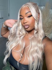 250% Density P18/613 Ombre Blonde Hair 5*9 Glueless Ready to Go Wigs Bleached - Image 5
