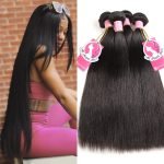 Straight 4 Bundles 1b Color Alipearl Peruvian Human Hair