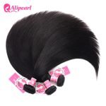 Straight 4 Bundles with 13*4 Lace Frontal Peruvian Human Hair - Image 4