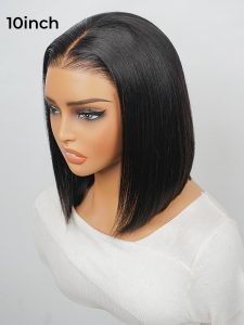 Glueless Bob Wig - Ready Go Bob Wigs Short Straight Easy & Go Pre Cut Lace Closure Wigs - Image 12
