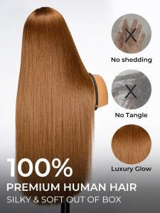 Barbie Brown Color Widows Peak M Hairline Straight 13x6 Lace Front Wig - Image 8