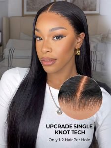 Alipearl Hair HD Lace Wigs 13*4 Frontal Wigs Skin Melt Straight Human Hair Wigs - Image 6