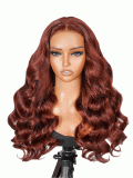 5*5 Lace Glueless Ready To Go Wigs - Alipearl Reddish Brown Hair Wigs Body Wave - Image 8