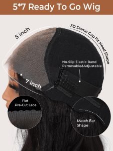 Ready to Go 5x7 Lace Closure Curly Wig Easy To Wear Mini Knots - Image 7