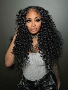 13x6 Lace Frontal Wig Wand Curly Human Hair 250% Density Pre Plucked Hairline - Image 12