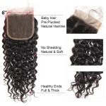 Water Wave Hair 6x6 Closure And 3 Bundles Wavy Hair Weave - Image 3